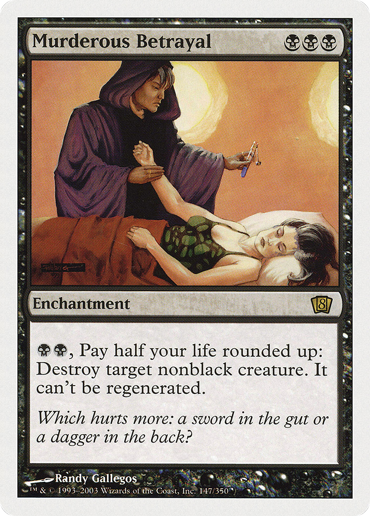 Murderous Betrayal (8ED-147★) (Foil)