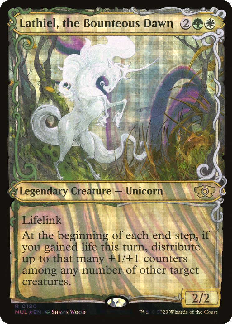 Lathiel, the Bounteous Dawn (MUL-180) (Showcase) (Halo Foil)