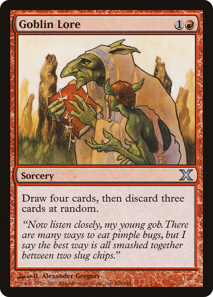 Goblin Lore (10E-208) (Foil)