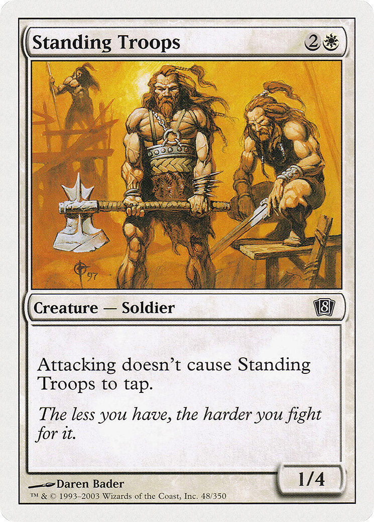 Standing Troops (8ED-048) (Foil)