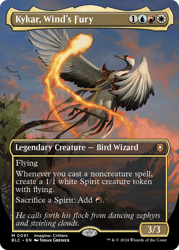 Kykar, Wind's Fury (BLC-091) (Borderless) (Foil)