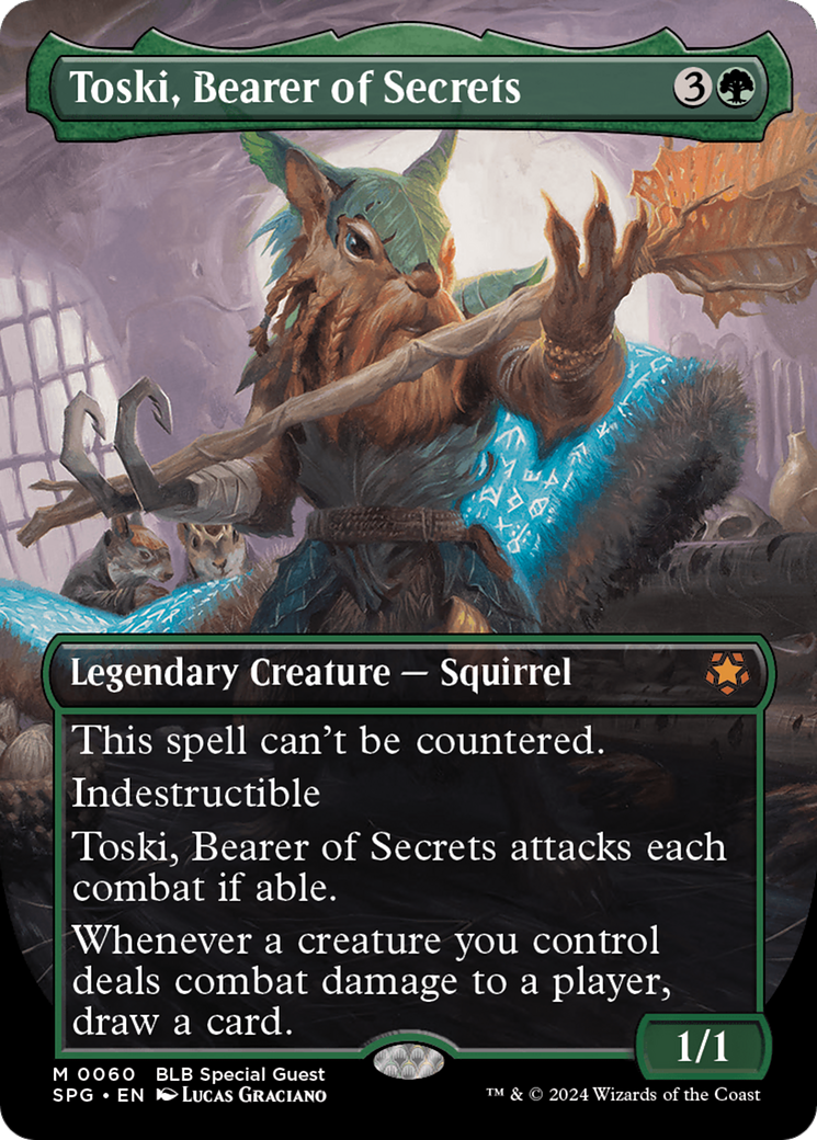Toski, Bearer of Secrets (SPG-060) (Borderless) (Foil)