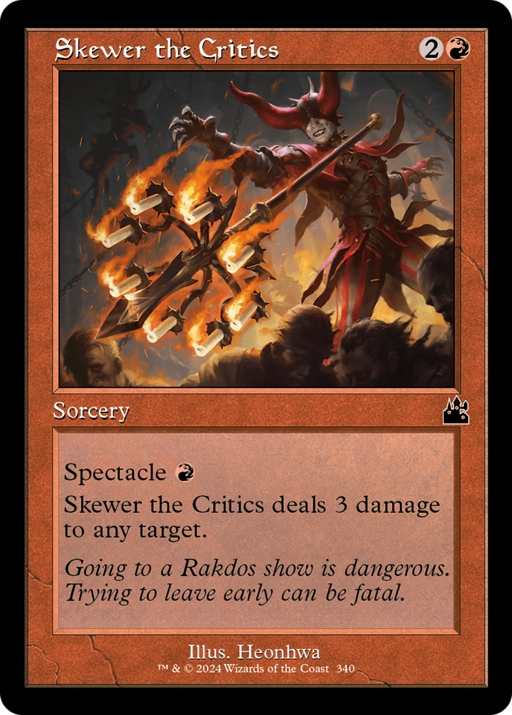 Skewer the Critics (RVR-340) (Foil)