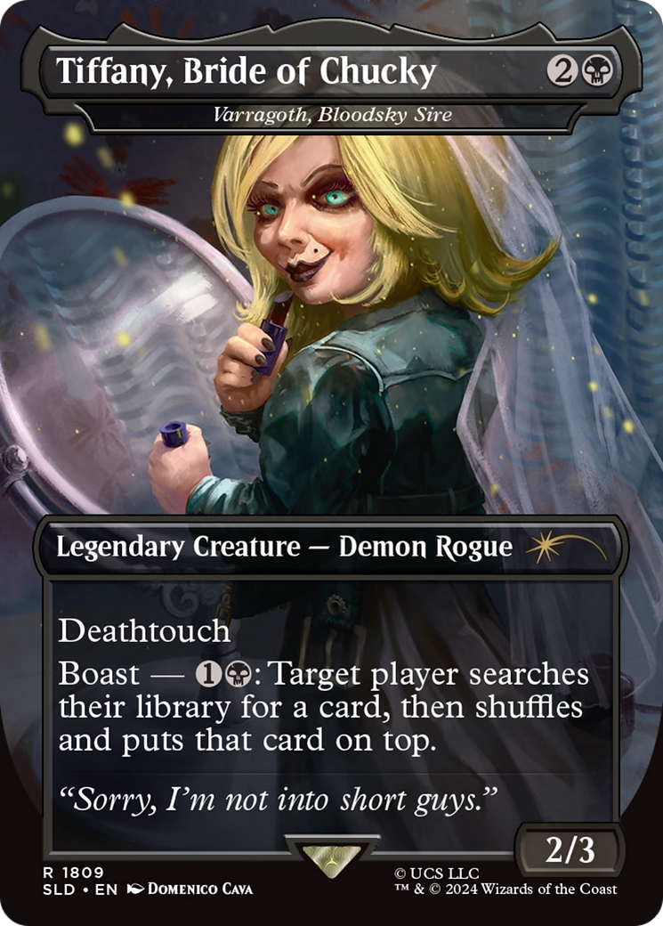 Tiffany, Bride of Chucky / Varragoth, Bloodsky Sire (SLD-1809) (Borderless) (Foil)