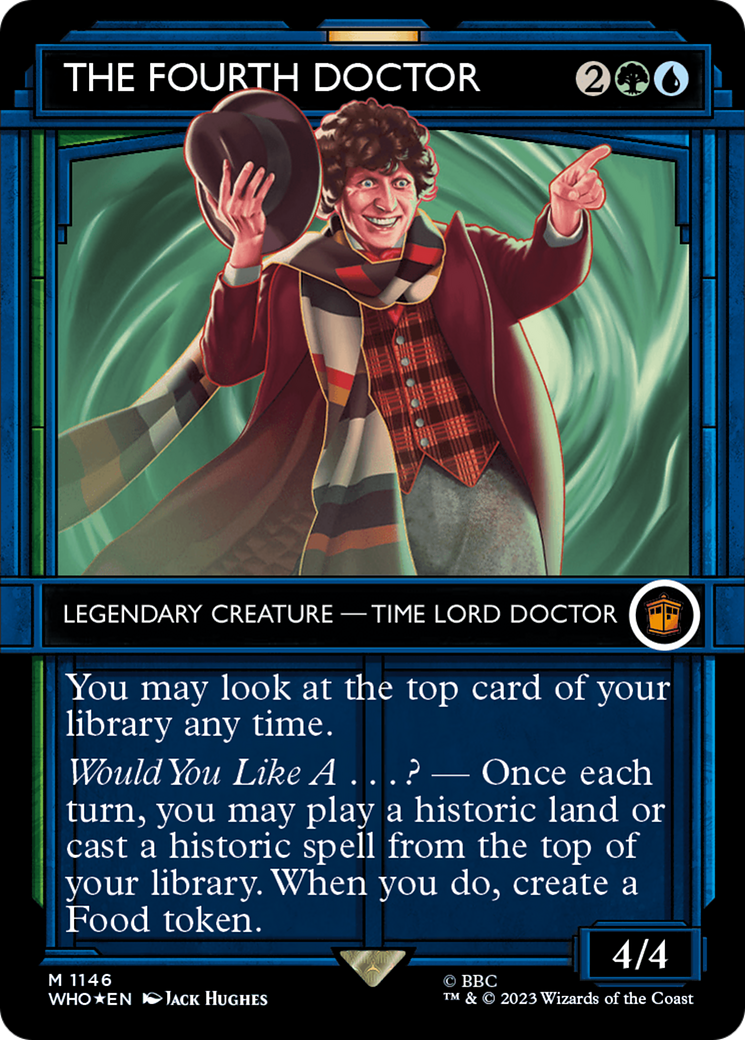 The Fourth Doctor (WHO-1146) (Showcase) (Borderless) (Surge Foil)