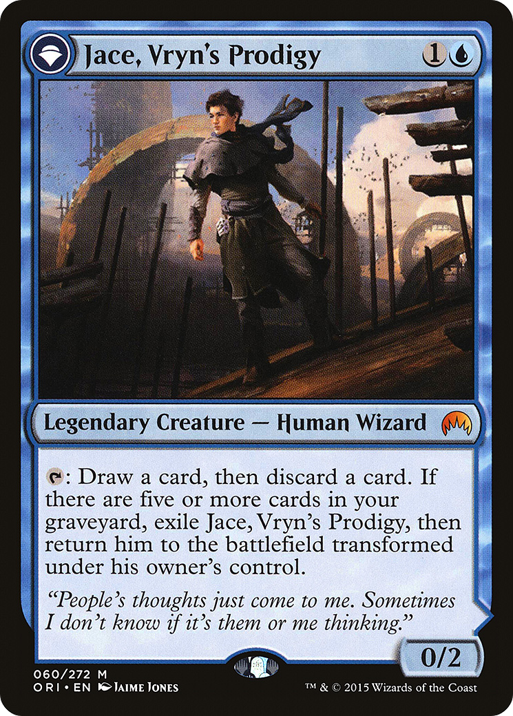Jace, Vryn's Prodigy // Jace, Telepath Unbound (ORI-060)