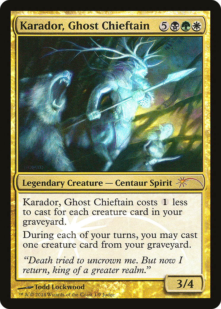 Karador, Ghost Chieftain (JDG-001) (Foil)