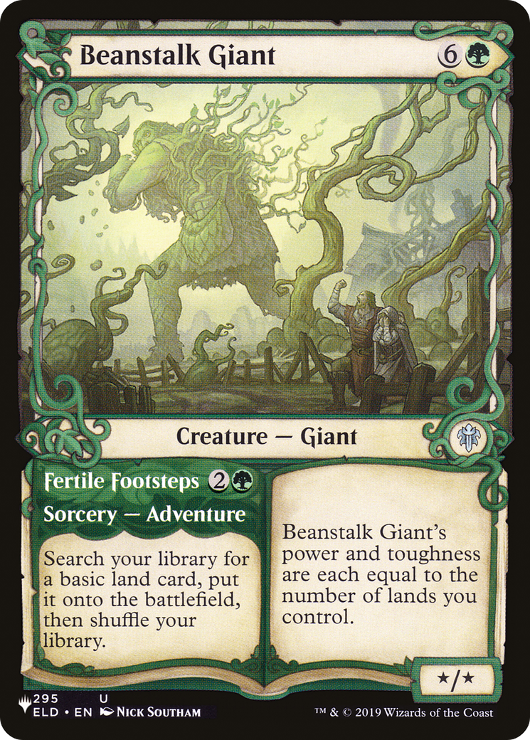 Beanstalk Giant // Fertile Footsteps (LIST-ELD-295) (Showcase)