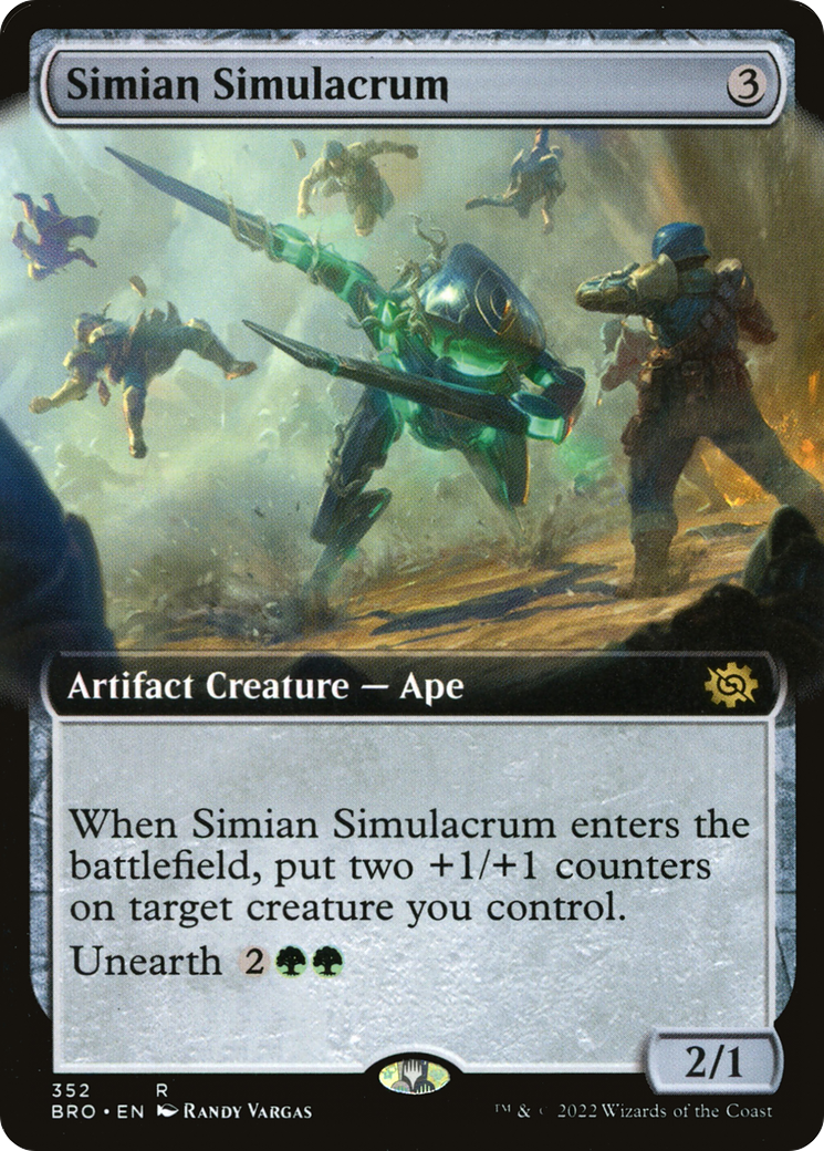 Simian Simulacrum (BRO-352) (Extended Art) (Foil)