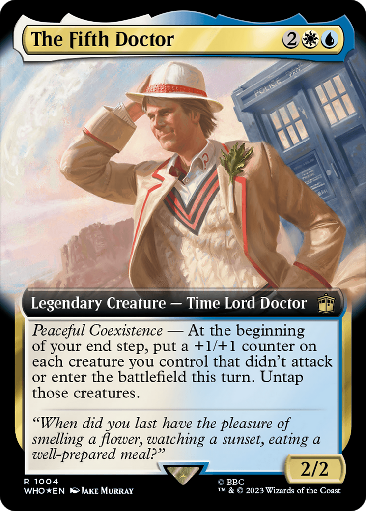 The Fifth Doctor (WHO-1004) (Extended Art) (Surge Foil)