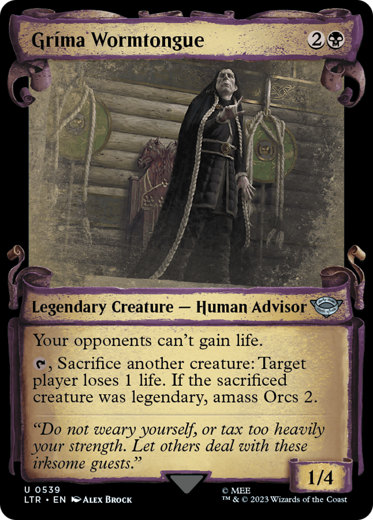 Gríma Wormtongue (LTR-539) (Showcase) (Scroll)