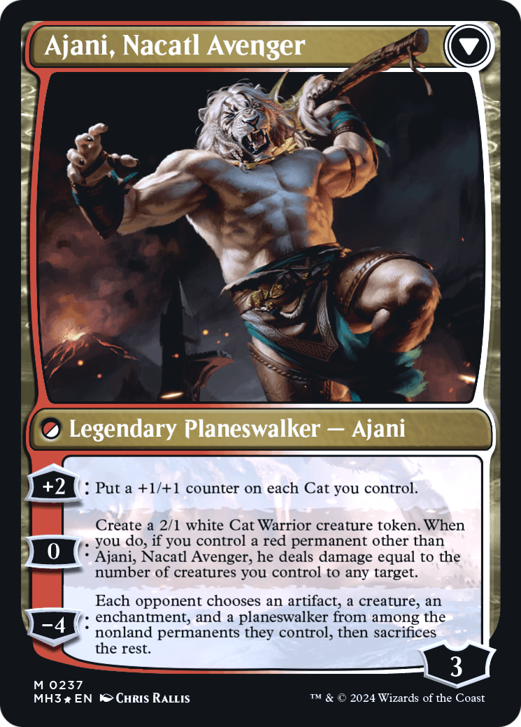Ajani, Nacatl Pariah // Ajani, Nacatl Avenger (PRE-237S) (Foil)
