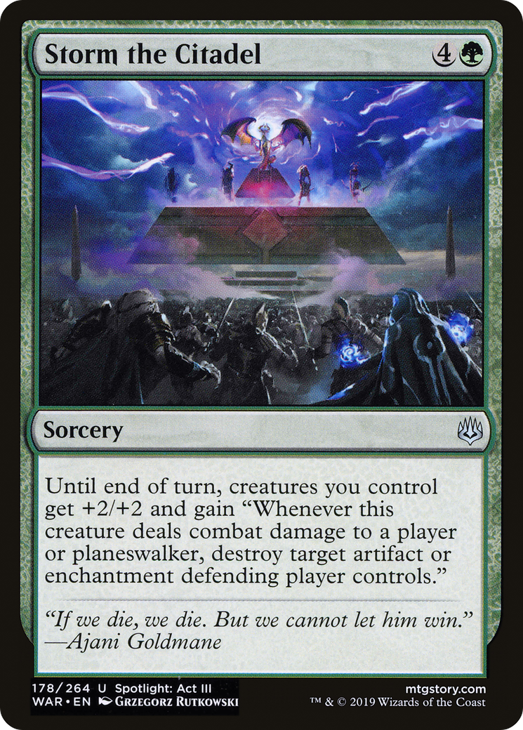 Storm the Citadel (WAR-178) (Foil)