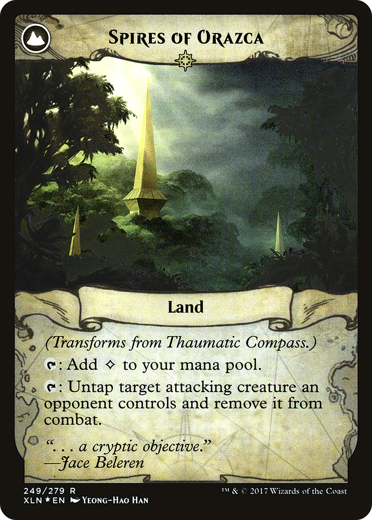 Thaumatic Compass // Spires of Orazca (PRE-249S) (Foil)