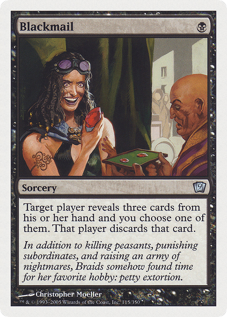 Blackmail (9ED-115★) (Foil)