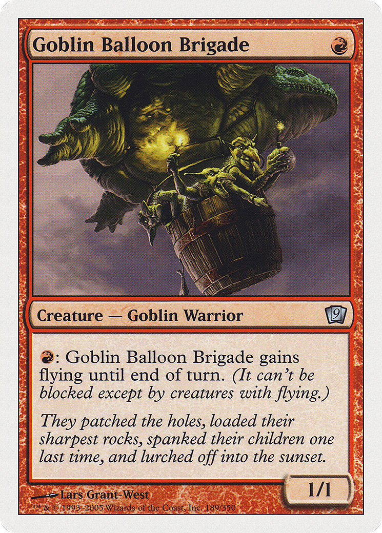 Goblin Balloon Brigade (9ED-189★) (Foil)