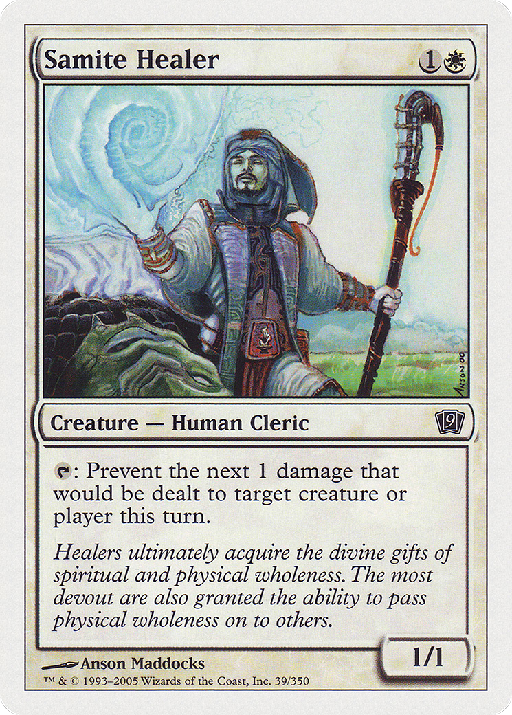 Samite Healer (9ED-039★) (Foil)