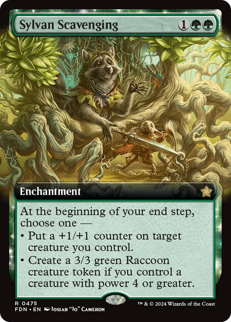 Sylvan Scavenging (FDN-475) (Extended Art) (Foil)
