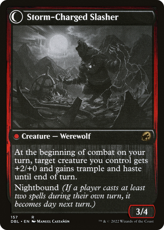 Reckless Stormseeker // Storm-Charged Slasher (DBL-157) (Foil)
