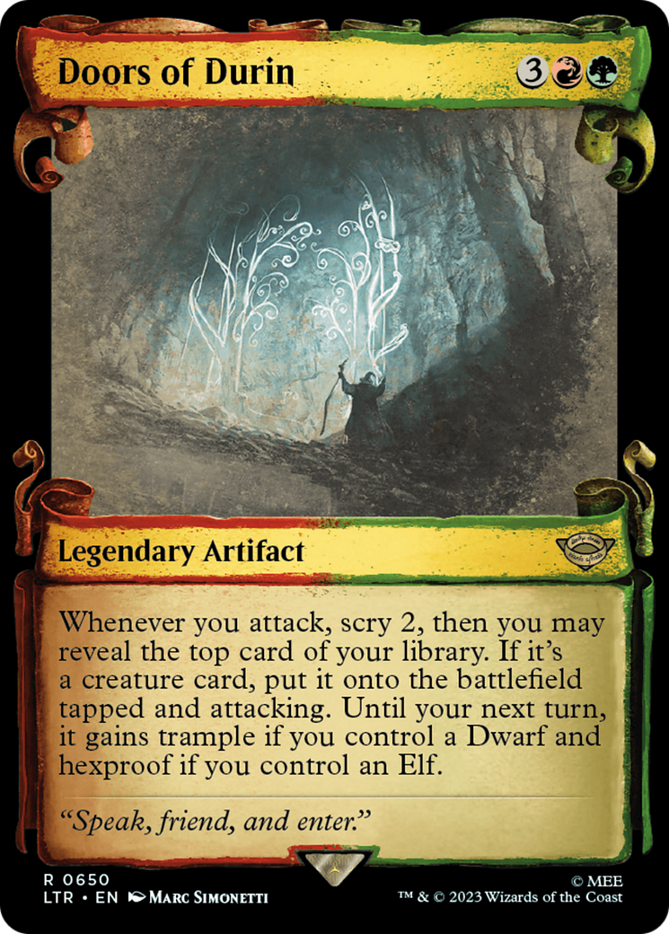 Doors of Durin (LTR-650) (Showcase) (Scroll) (Foil)