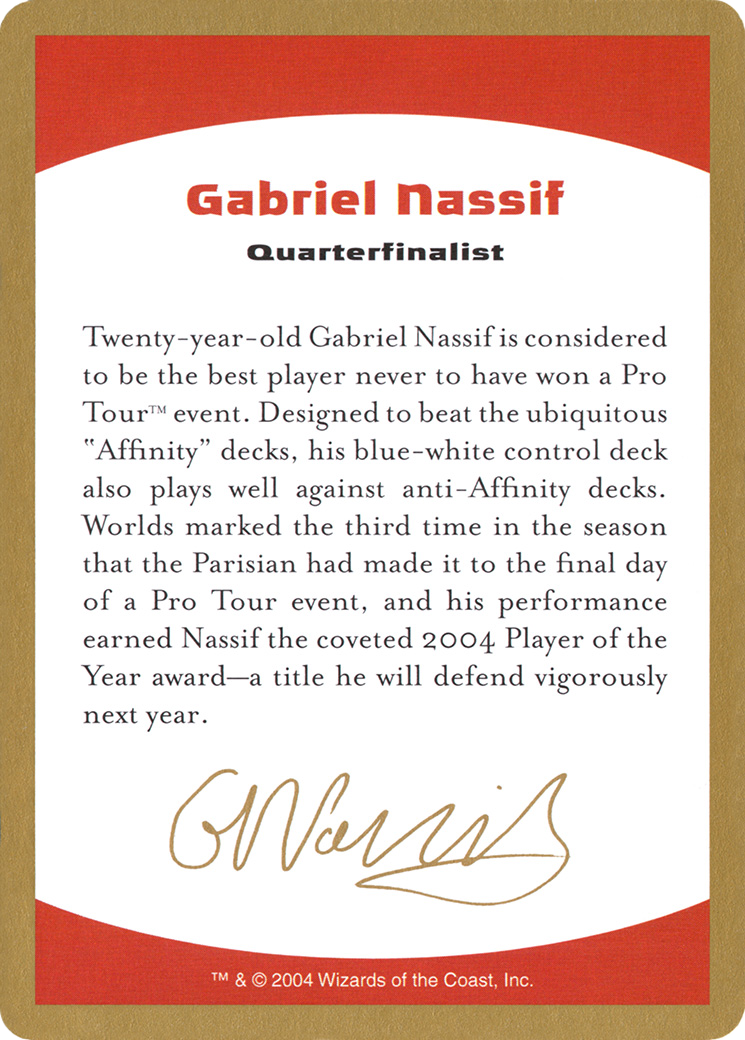 Gabriel Nassif Bio Token (WC04-GN0A)