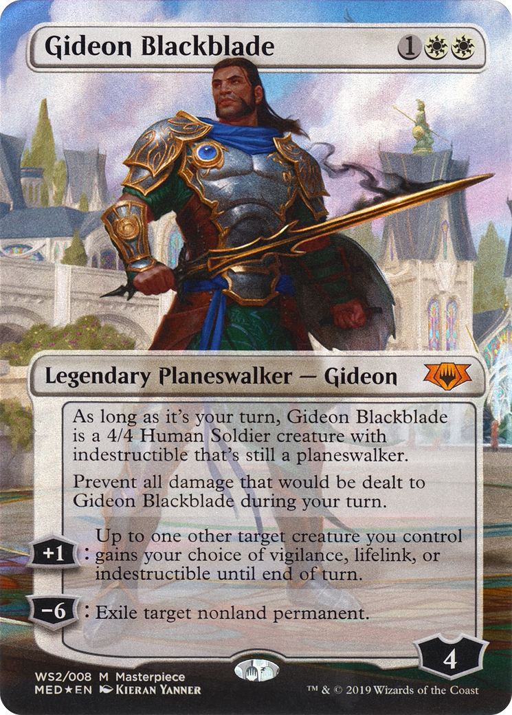 Gideon Blackblade (MED3-WS2) (Borderless) (Foil)
