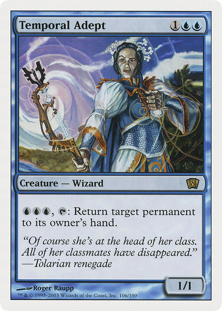 Temporal Adept (8ED-106) (Foil)