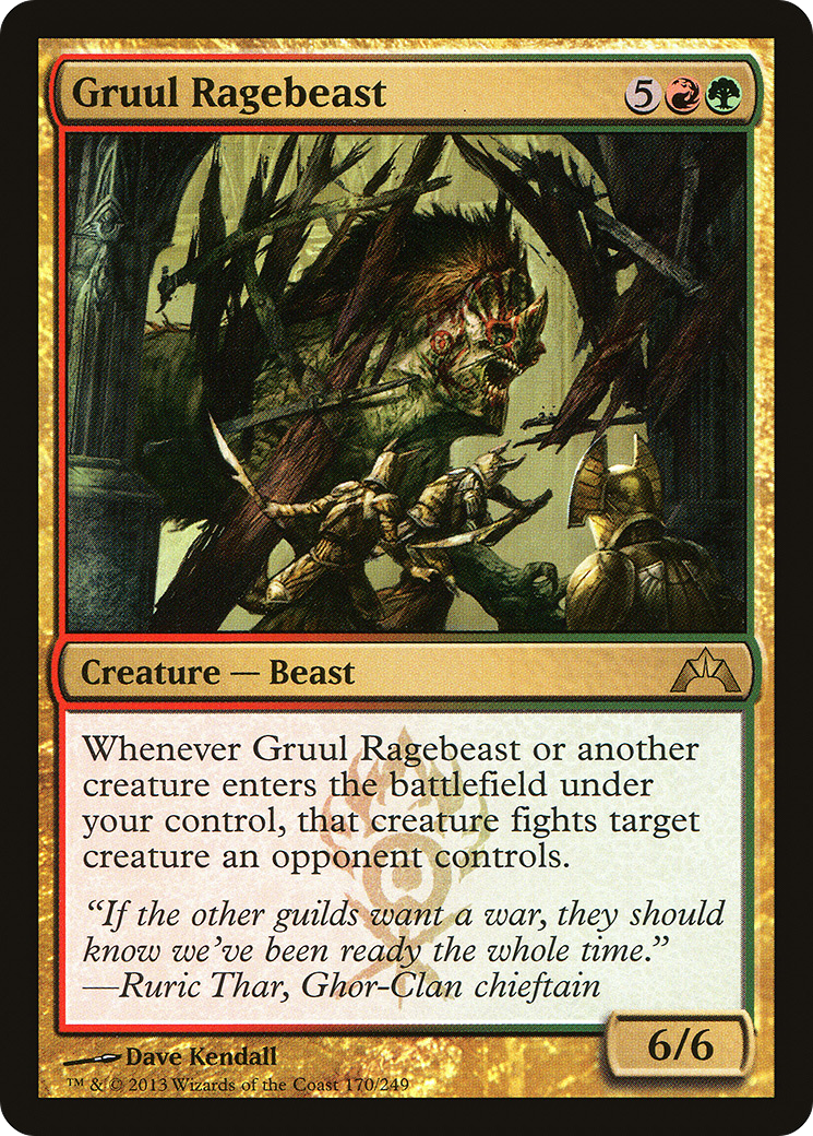 Gruul Ragebeast (GTC-170) (Foil)