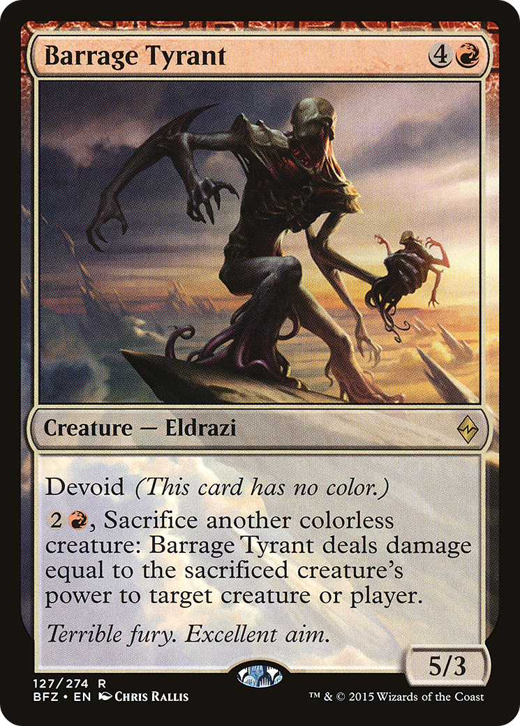 Barrage Tyrant (BFZ-127) (Foil)