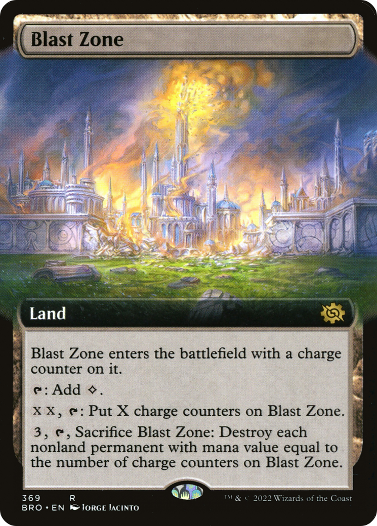 Blast Zone (BRO-369) (Extended Art) (Foil)