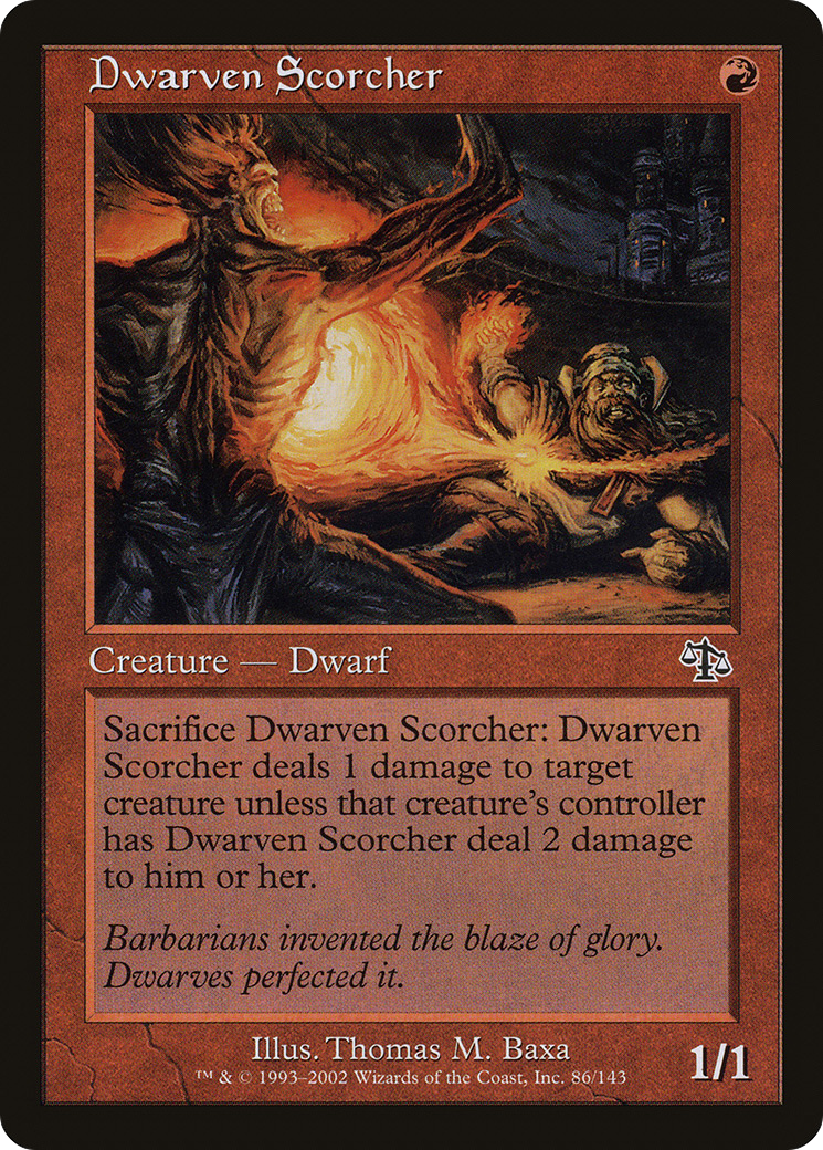 Dwarven Scorcher (JUD-086) (Foil)