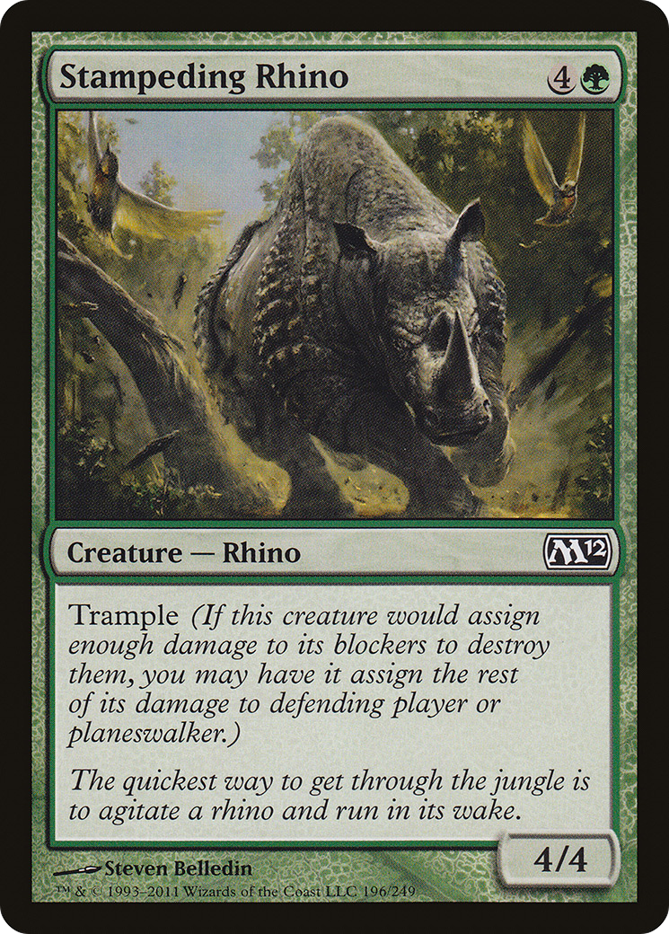 Stampeding Rhino (M12-196) (Foil)