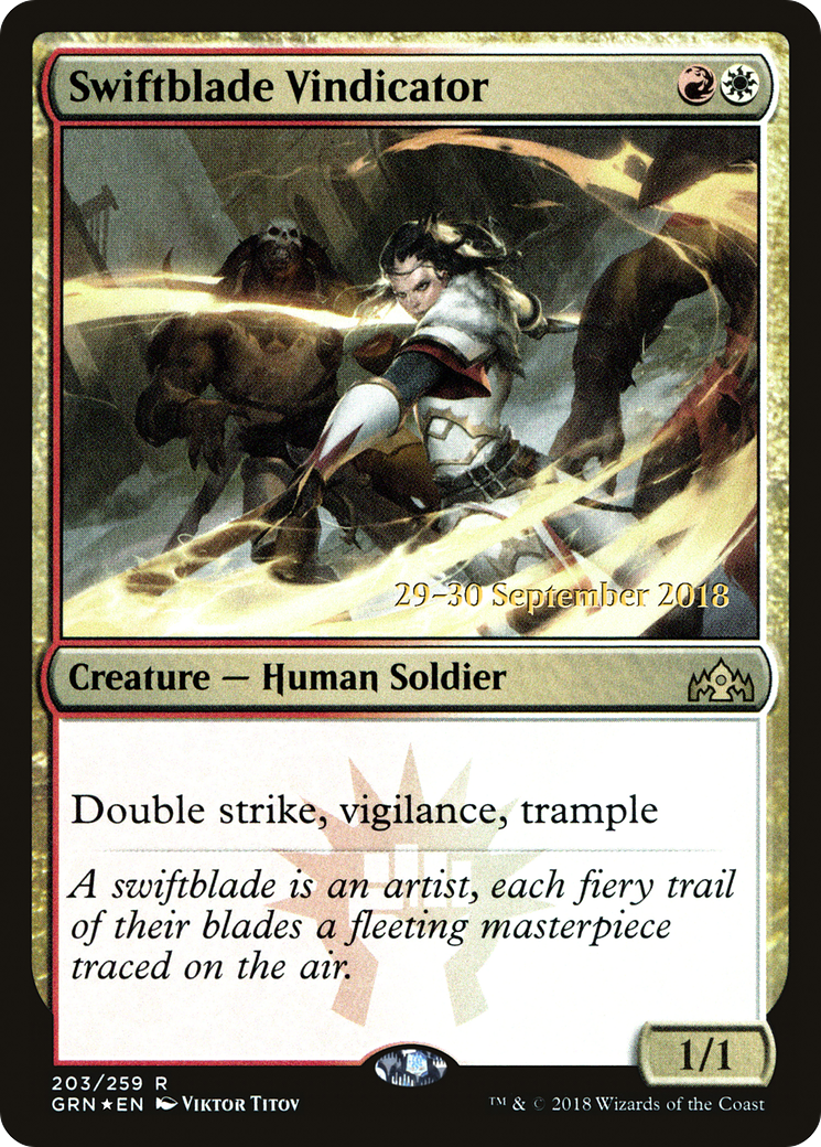 Swiftblade Vindicator (PRE-203S) (Foil)