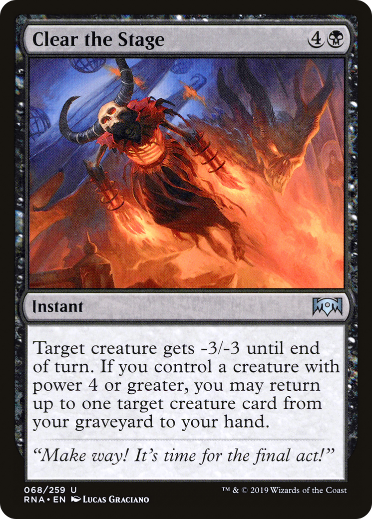 Clear the Stage (RNA-068) (Foil)