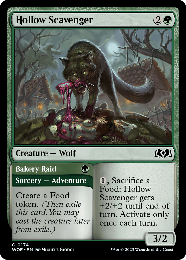 Hollow Scavenger // Bakery Raid (WOE-174) (Foil)