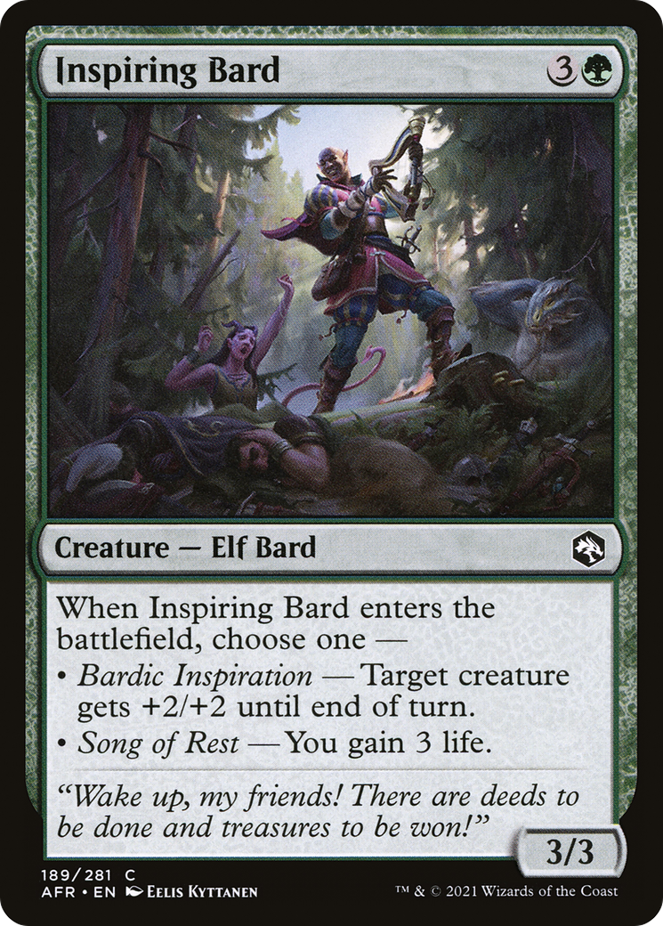 Inspiring Bard (AFR-189) (Foil)