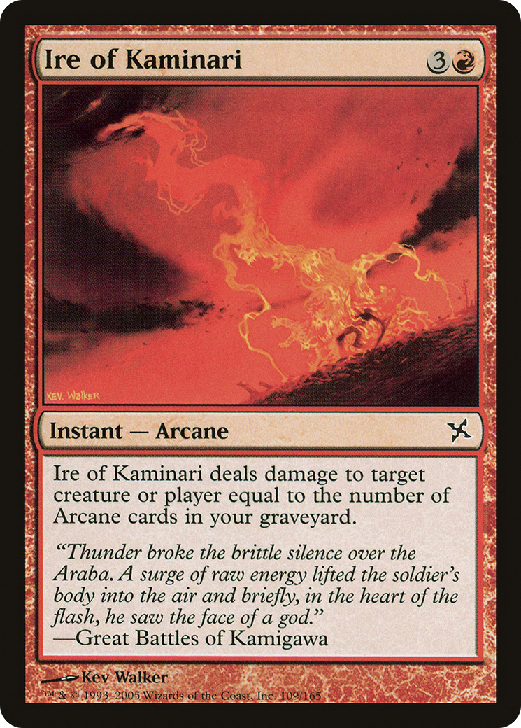 Ire of Kaminari (BOK-109) (Foil)