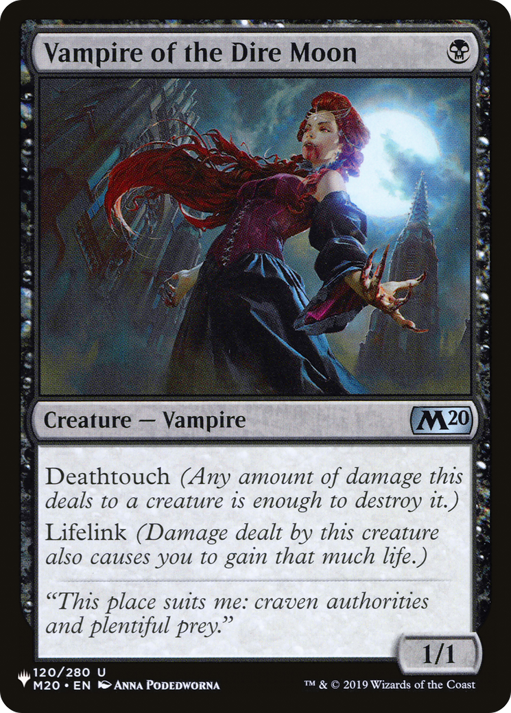Vampire of the Dire Moon (LIST-M20-120)