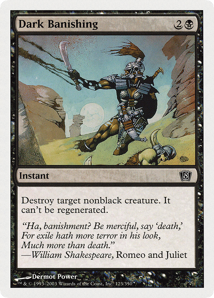 Dark Banishing (8ED-123★) (Foil)