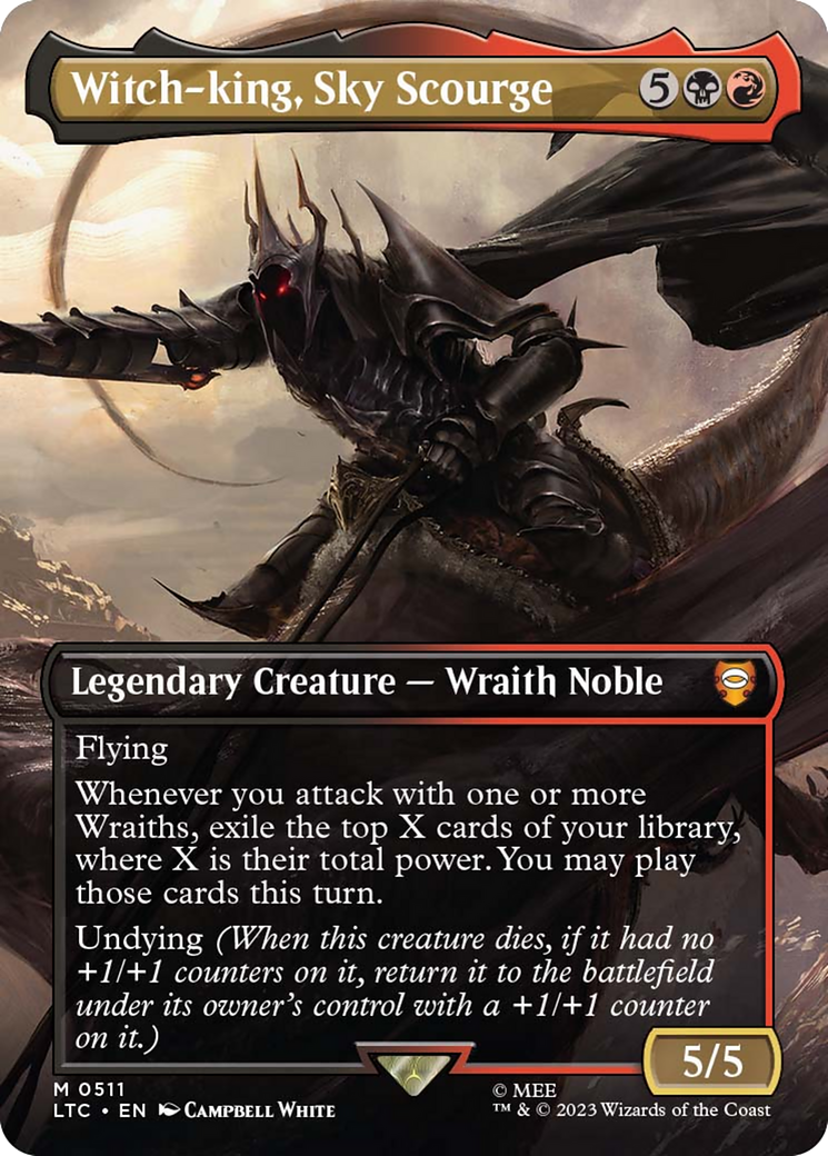 Witch-king, Sky Scourge (LTC-511) (Borderless) (Foil)