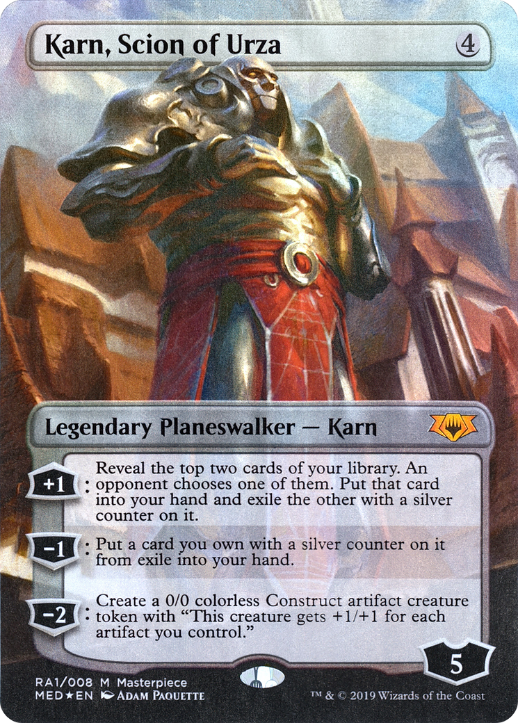 Karn, Scion of Urza (MED2-RA1) (Borderless) (Foil)