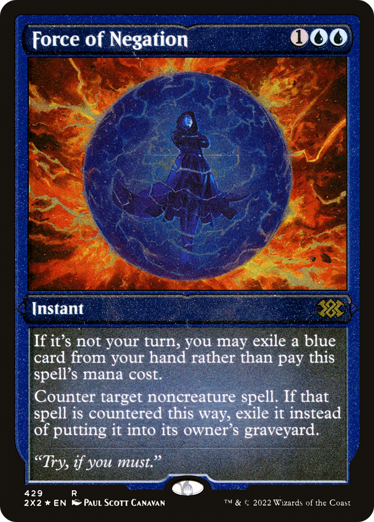 Force of Negation (2X2-429) (Etched Foil)