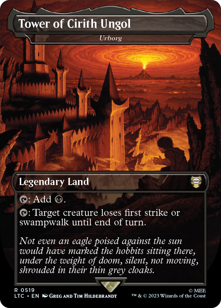 Tower of Cirith Ungol / Urborg (LTC-519) (Borderless) (Foil)