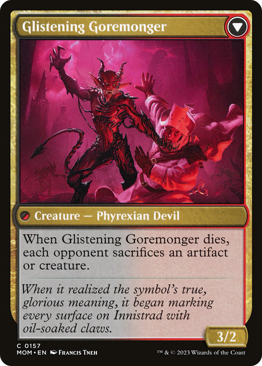 Pyretic Prankster // Glistening Goremonger (MOM-157) (Foil)