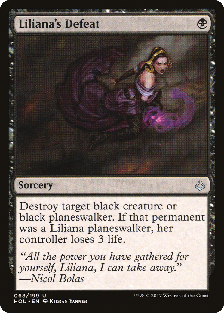 Liliana's Defeat (HOU-068) (Foil)