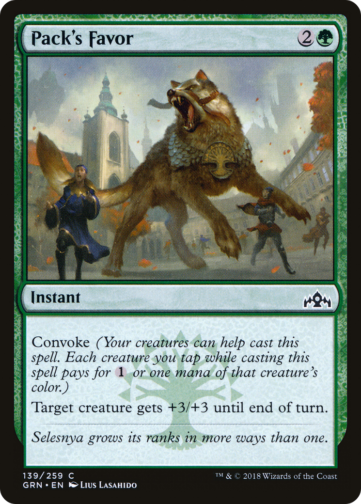 Pack's Favor (GRN-139) (Foil)