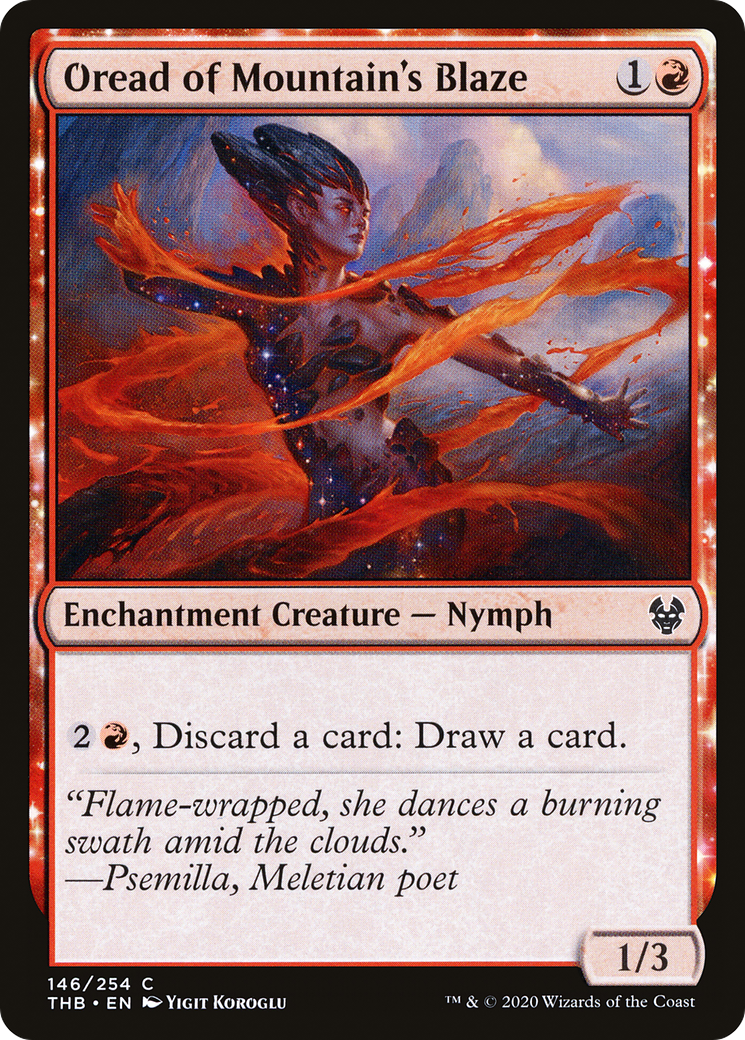 Oread of Mountain's Blaze (THB-146) (Foil)