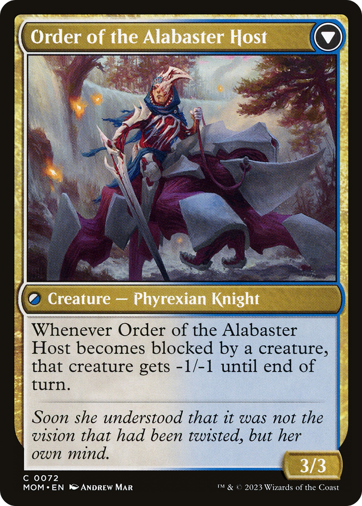 Order of the Mirror // Order of the Alabaster Host (MOM-072) (Foil)