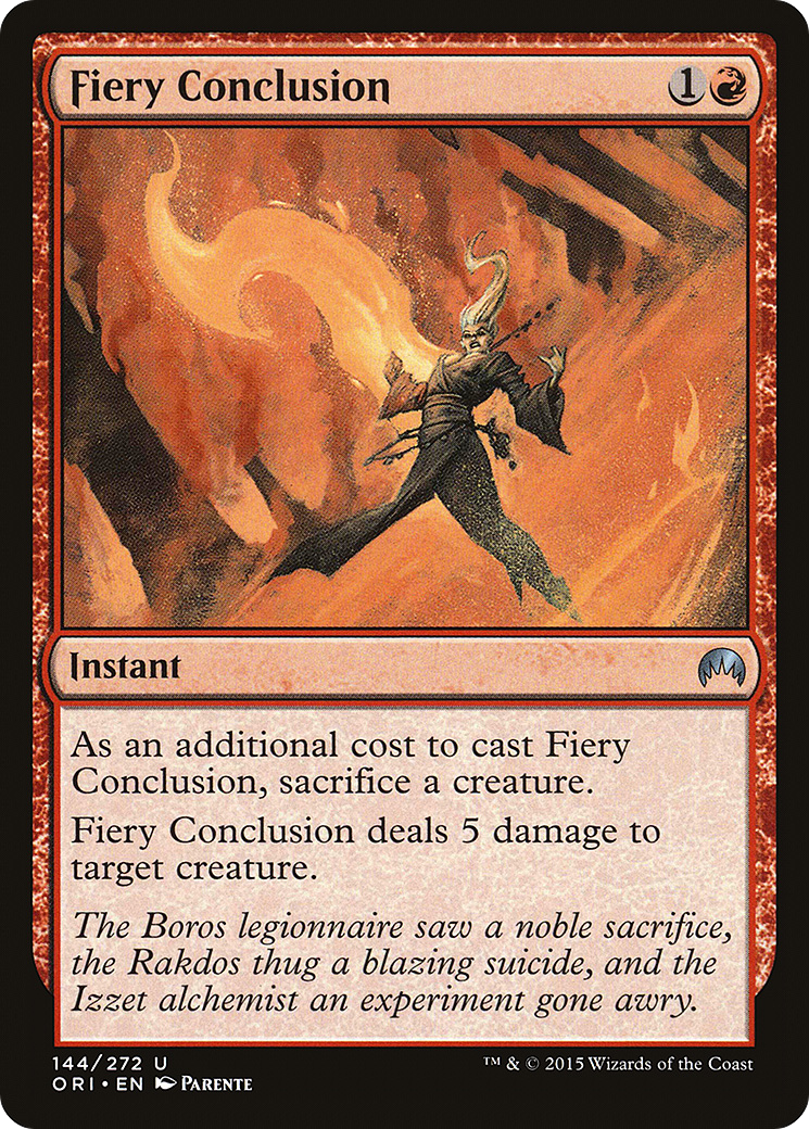 Fiery Conclusion (ORI-144) (Foil)