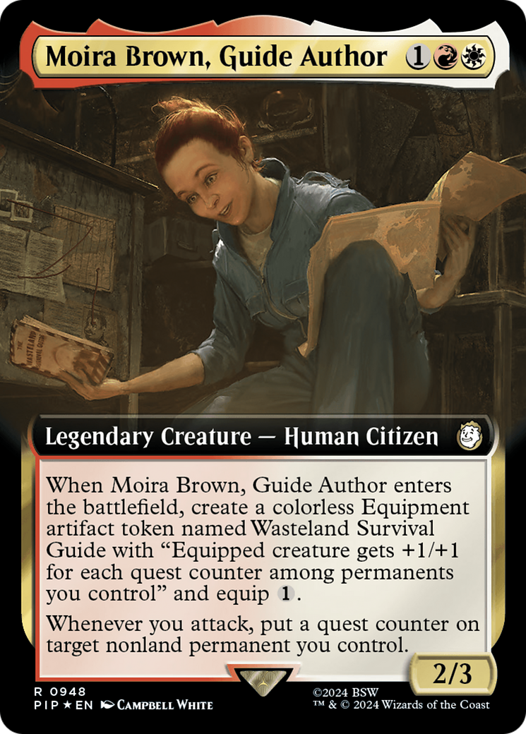 Moira Brown, Guide Author (PIP-948) (Extended Art) (Surge Foil)